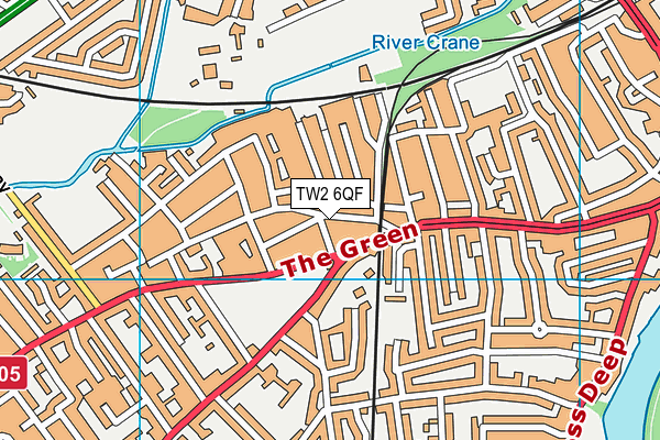Twickenham Primary Academy map (TW2 6QF) - OS VectorMap District (Ordnance Survey)