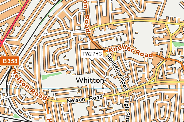 TW2 7HG map - OS VectorMap District (Ordnance Survey)