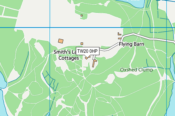 TW20 0HP map - OS VectorMap District (Ordnance Survey)