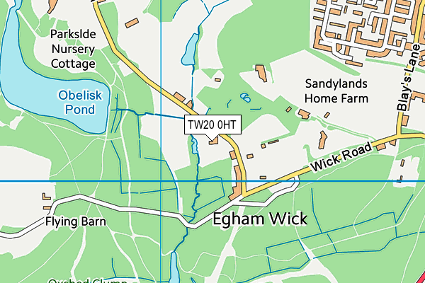 TW20 0HT map - OS VectorMap District (Ordnance Survey)