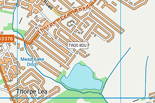 TW20 8DU map - OS VectorMap District (Ordnance Survey)