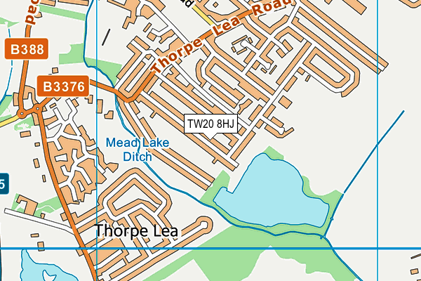 TW20 8HJ map - OS VectorMap District (Ordnance Survey)