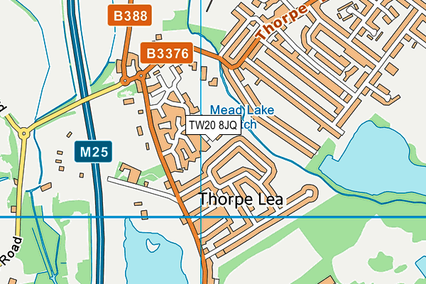 TW20 8JQ map - OS VectorMap District (Ordnance Survey)