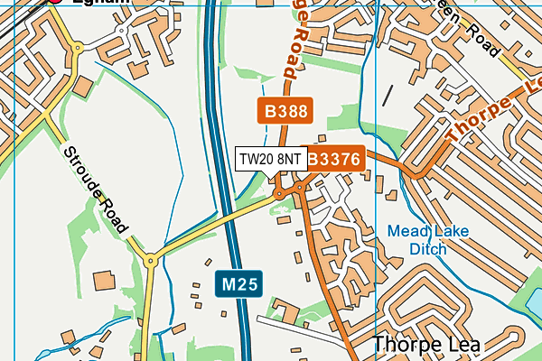 TW20 8NT map - OS VectorMap District (Ordnance Survey)