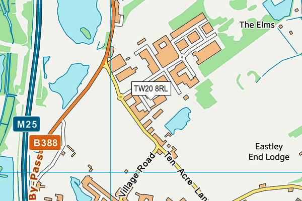 TW20 8RL map - OS VectorMap District (Ordnance Survey)