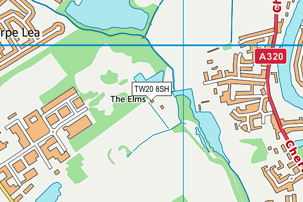 TW20 8SH map - OS VectorMap District (Ordnance Survey)