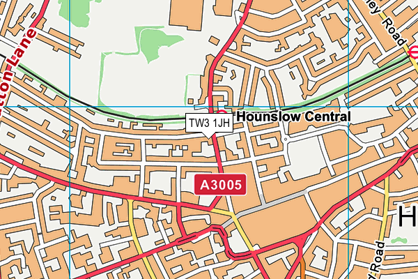 TW3 1JH map - OS VectorMap District (Ordnance Survey)