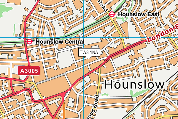 TW3 1NA map - OS VectorMap District (Ordnance Survey)