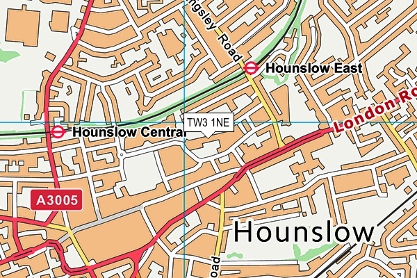 Kingsley Academy (Closed) map (TW3 1NE) - OS VectorMap District (Ordnance Survey)