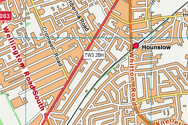 TW3 2BH map - OS VectorMap District (Ordnance Survey)