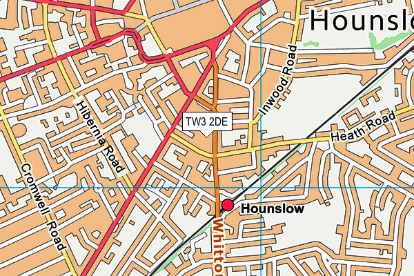 TW3 2DE map - OS VectorMap District (Ordnance Survey)