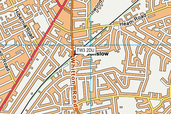 TW3 2DU map - OS VectorMap District (Ordnance Survey)