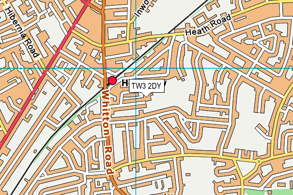 TW3 2DY map - OS VectorMap District (Ordnance Survey)