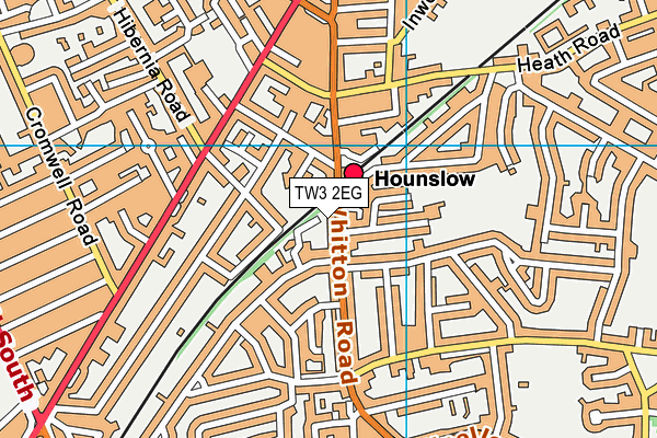 TW3 2EG map - OS VectorMap District (Ordnance Survey)