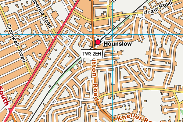 TW3 2EH map - OS VectorMap District (Ordnance Survey)