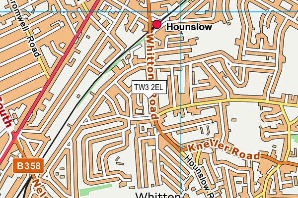 TW3 2EL map - OS VectorMap District (Ordnance Survey)