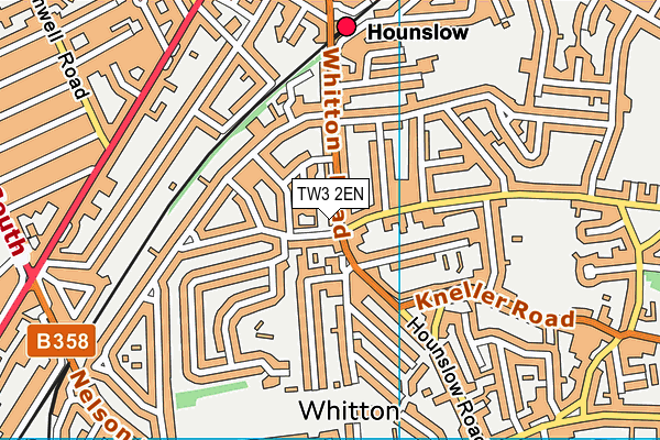 TW3 2EN map - OS VectorMap District (Ordnance Survey)
