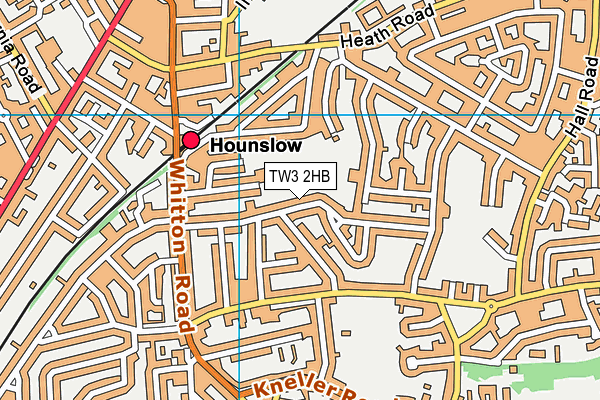 TW3 2HB map - OS VectorMap District (Ordnance Survey)