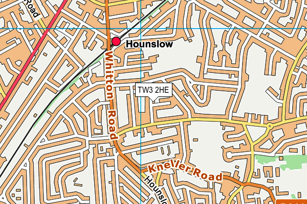 TW3 2HE map - OS VectorMap District (Ordnance Survey)