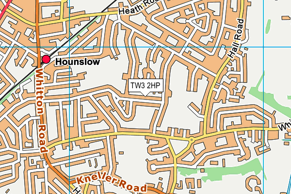 TW3 2HP map - OS VectorMap District (Ordnance Survey)