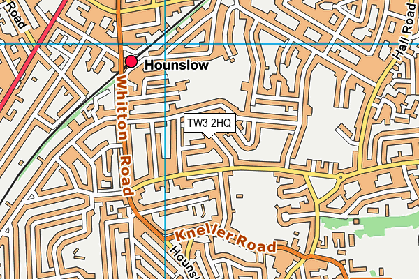 TW3 2HQ map - OS VectorMap District (Ordnance Survey)