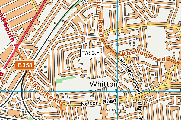 TW3 2JH map - OS VectorMap District (Ordnance Survey)