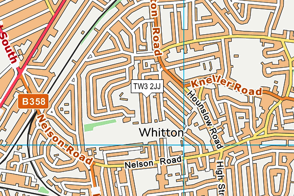 TW3 2JJ map - OS VectorMap District (Ordnance Survey)