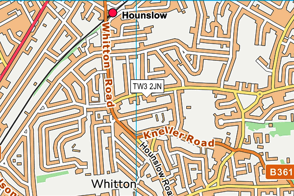 TW3 2JN map - OS VectorMap District (Ordnance Survey)