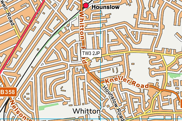 TW3 2JP map - OS VectorMap District (Ordnance Survey)