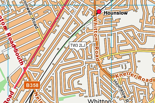 TW3 2LJ map - OS VectorMap District (Ordnance Survey)