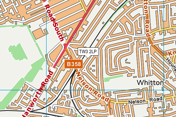 TW3 2LP map - OS VectorMap District (Ordnance Survey)