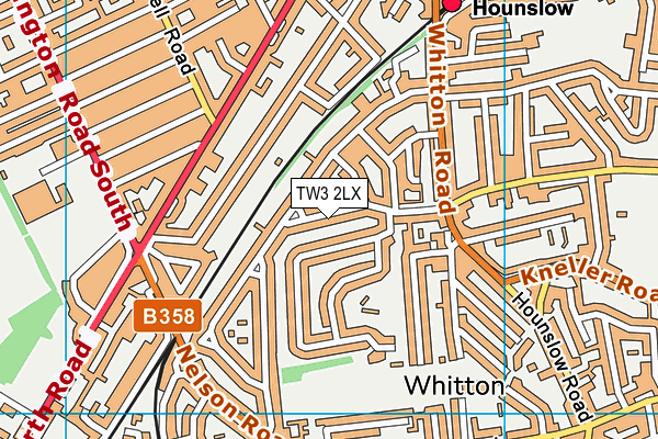 TW3 2LX map - OS VectorMap District (Ordnance Survey)
