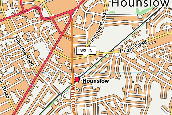 TW3 2NJ map - OS VectorMap District (Ordnance Survey)