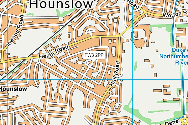 TW3 2PP map - OS VectorMap District (Ordnance Survey)