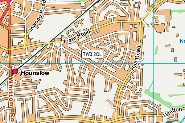 TW3 2QL map - OS VectorMap District (Ordnance Survey)