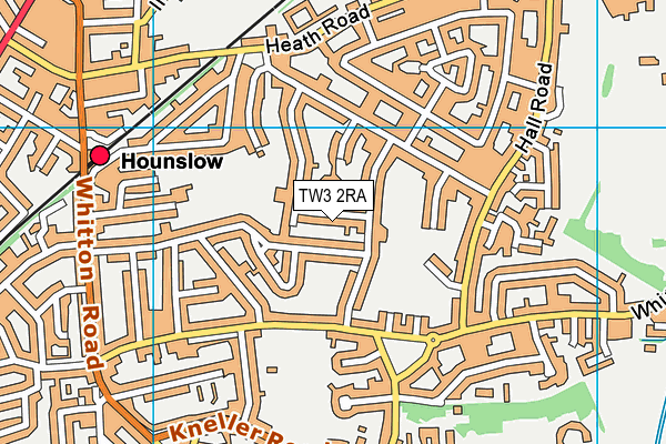 TW3 2RA map - OS VectorMap District (Ordnance Survey)