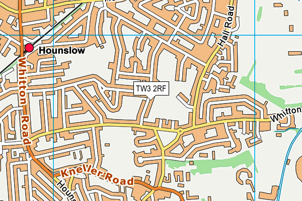 TW3 2RF map - OS VectorMap District (Ordnance Survey)