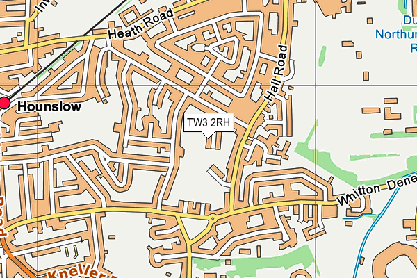 TW3 2RH map - OS VectorMap District (Ordnance Survey)