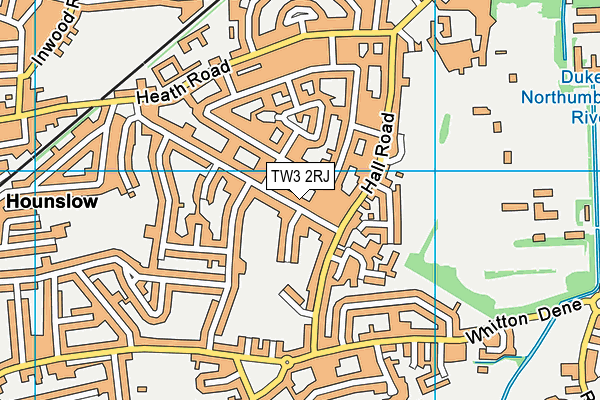 TW3 2RJ map - OS VectorMap District (Ordnance Survey)