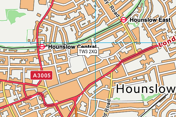 TW3 2XQ map - OS VectorMap District (Ordnance Survey)