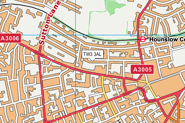 TW3 3AL map - OS VectorMap District (Ordnance Survey)