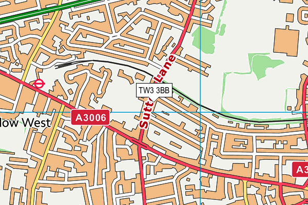 TW3 3BB map - OS VectorMap District (Ordnance Survey)