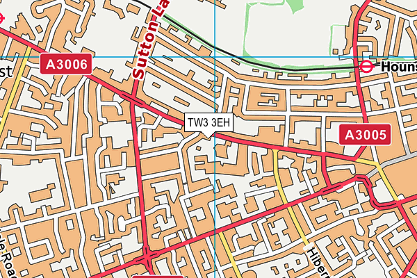 TW3 3EH map - OS VectorMap District (Ordnance Survey)