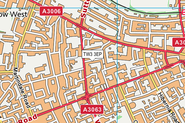 TW3 3EP map - OS VectorMap District (Ordnance Survey)