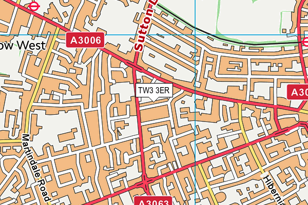 TW3 3ER map - OS VectorMap District (Ordnance Survey)