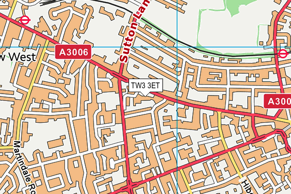 TW3 3ET map - OS VectorMap District (Ordnance Survey)
