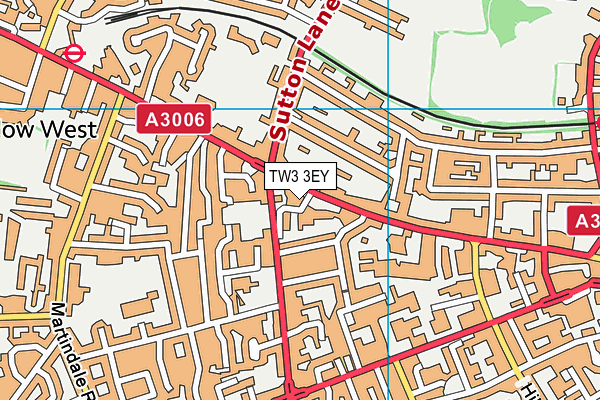 TW3 3EY map - OS VectorMap District (Ordnance Survey)