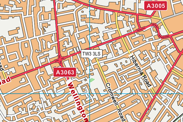 TW3 3LS map - OS VectorMap District (Ordnance Survey)