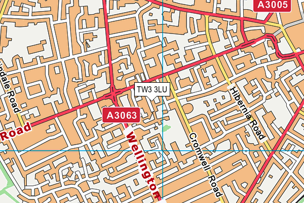 TW3 3LU map - OS VectorMap District (Ordnance Survey)