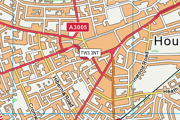 TW3 3NT map - OS VectorMap District (Ordnance Survey)